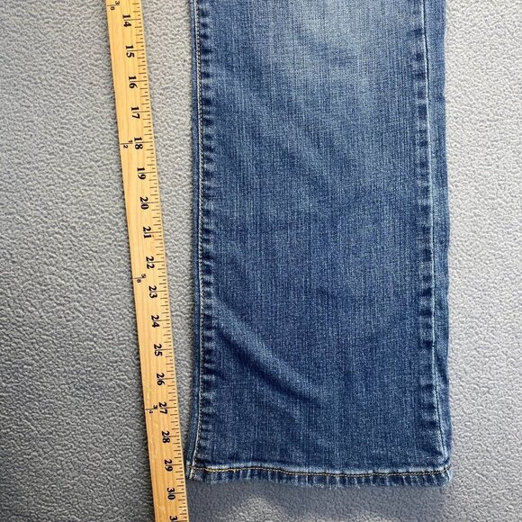 Levis 529 Blue Jeans Size 16 MMid Rise‎ Curvy Bootcut Stretch Denim,Casual - Picture 6 of 13
